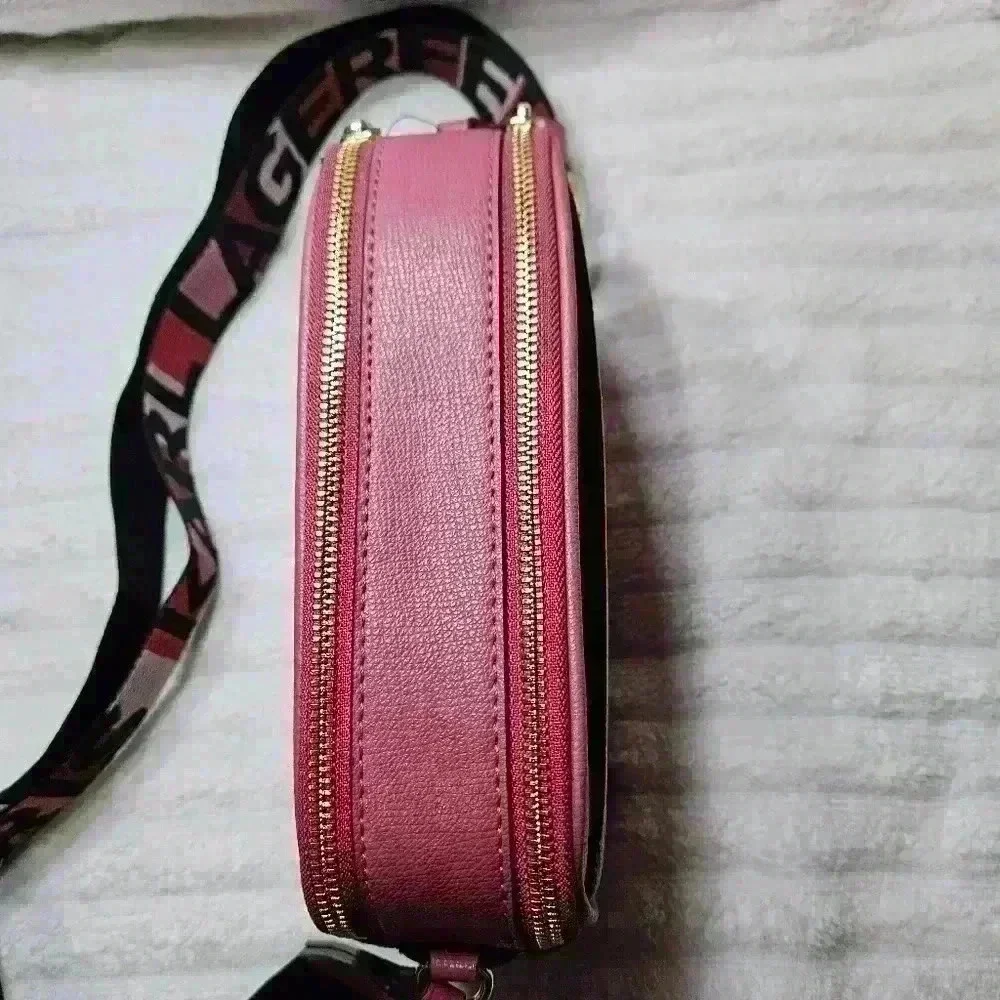 NWT Karl Lagerfeld Paris Crossbody Camera Style Pink Bag. - Picture 6 of 9